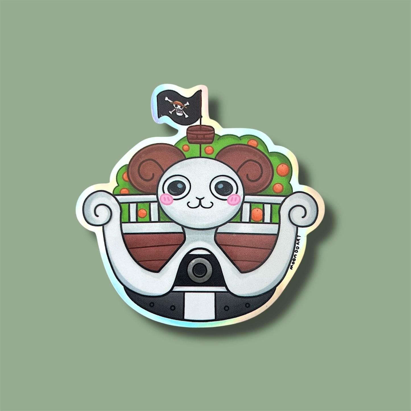 Pirate King Sheep Boat - Sticker