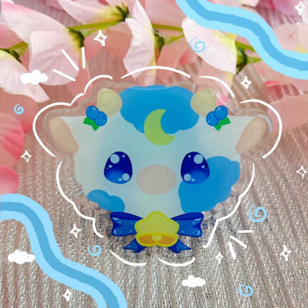 Moon Cow | Blue - Phone Grip