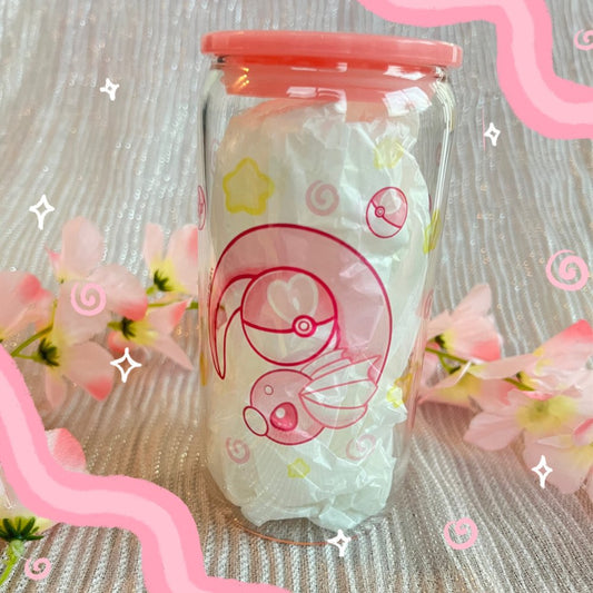 Pink Baby Dragon - Glass Cup