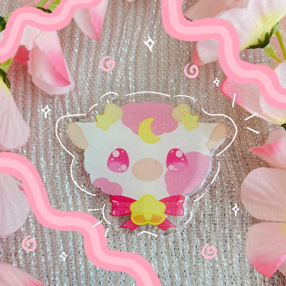 Moon Cow | Pink - Phone Grip