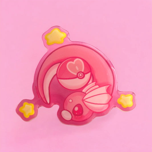 Cute Pink Snake- Pin