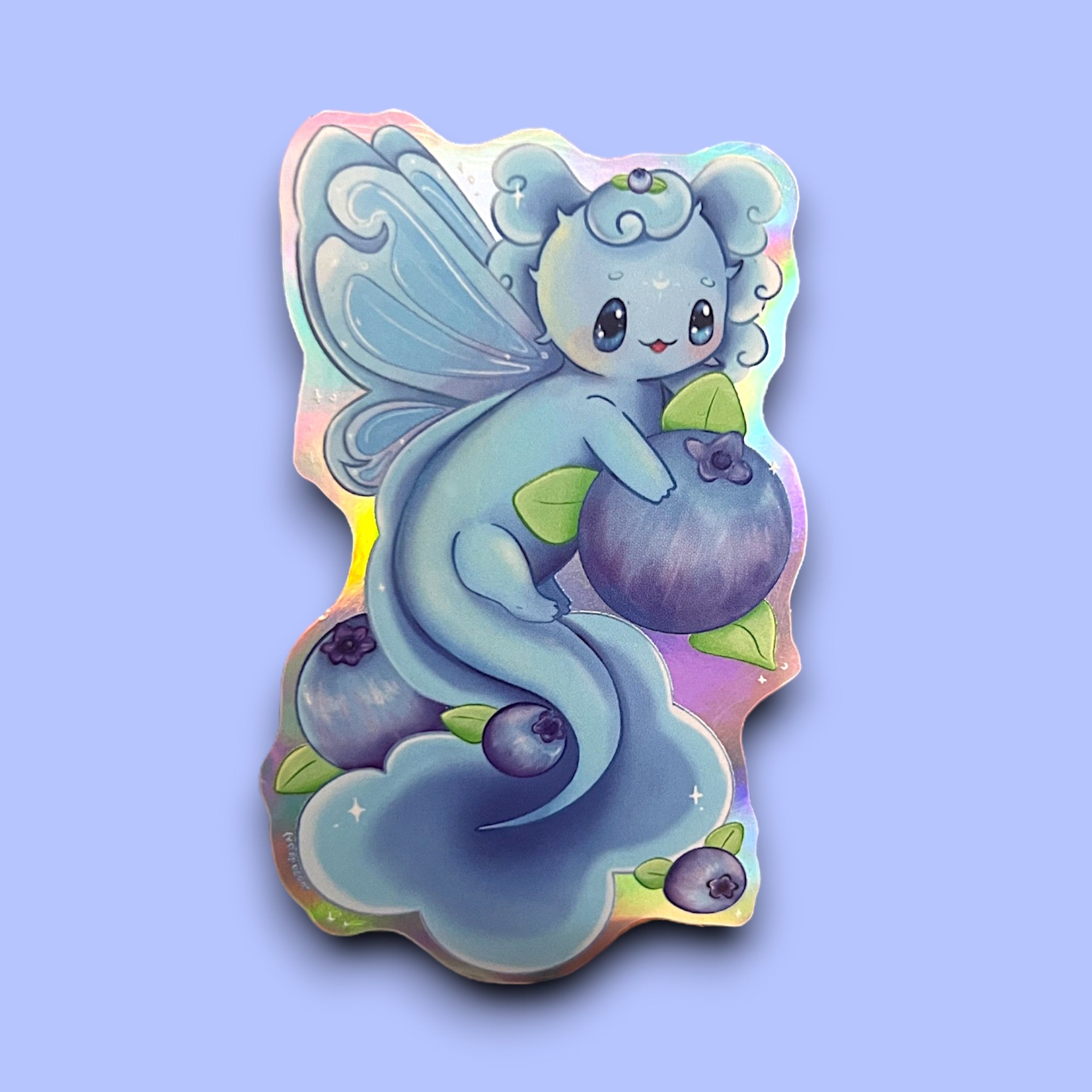 Fairy Axolotl | Blueberry Edition - Sticker