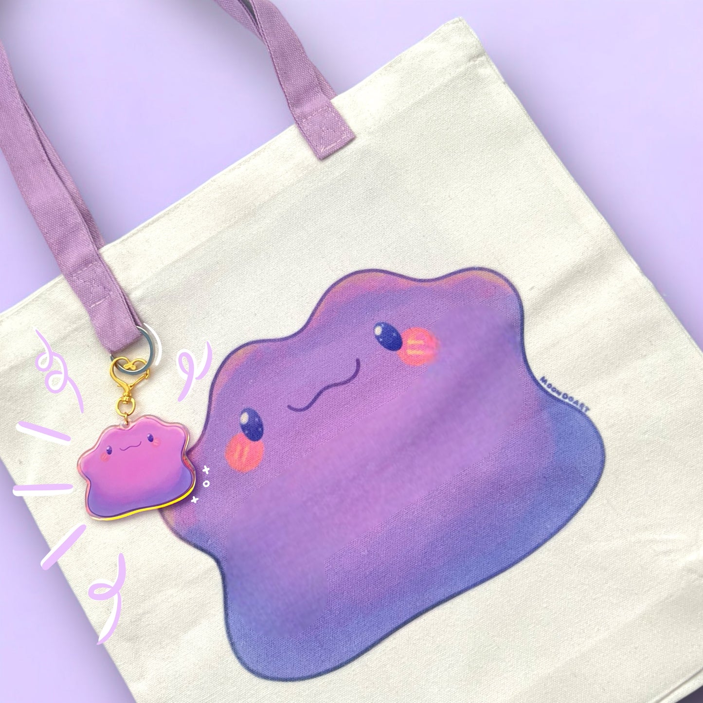 Cute purple slime- Tote Bag