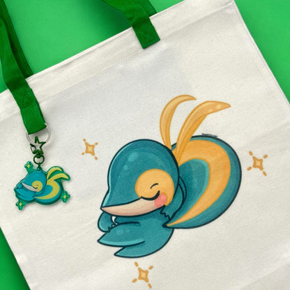 Cute green snake- Tote Bag