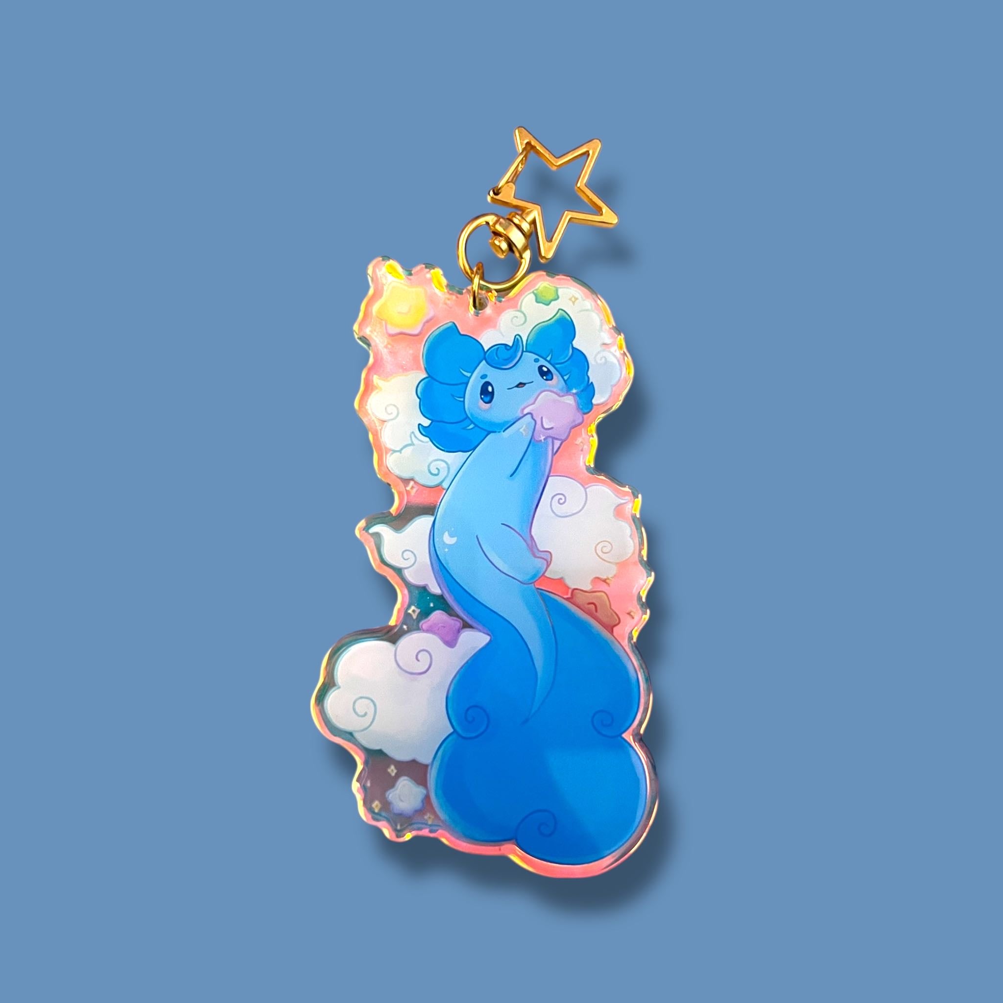 Cosmic Axolotl - Keychain