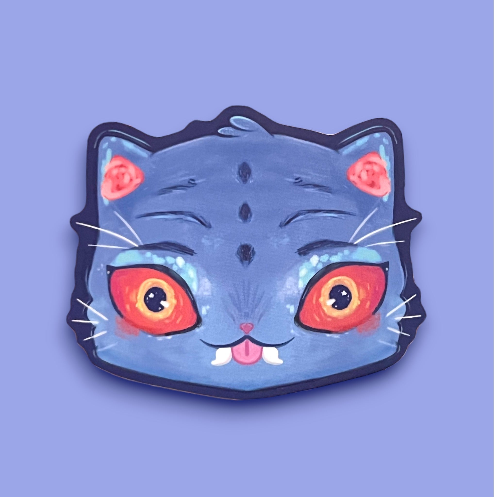 Blue Tiger Demon - Sticker