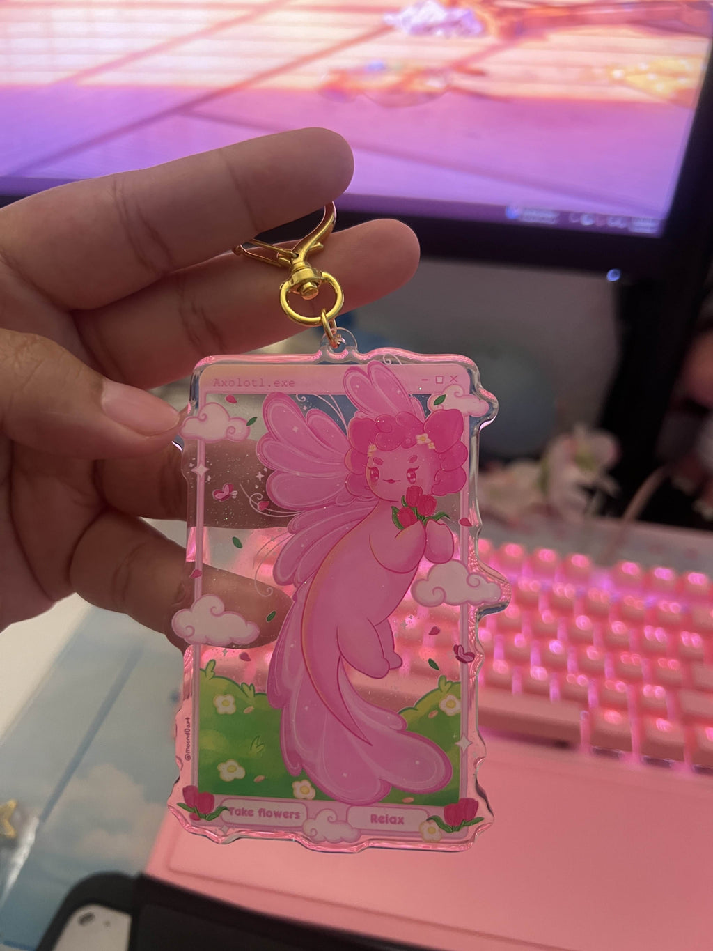 Fairy Axolotl - Keychain