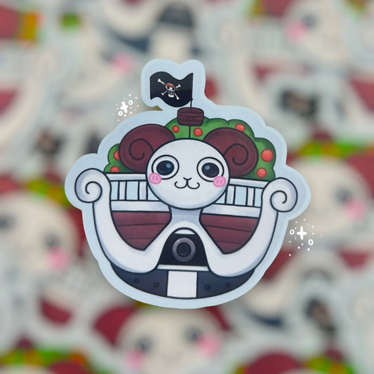 Pirate king Sheep Boat- Sticker